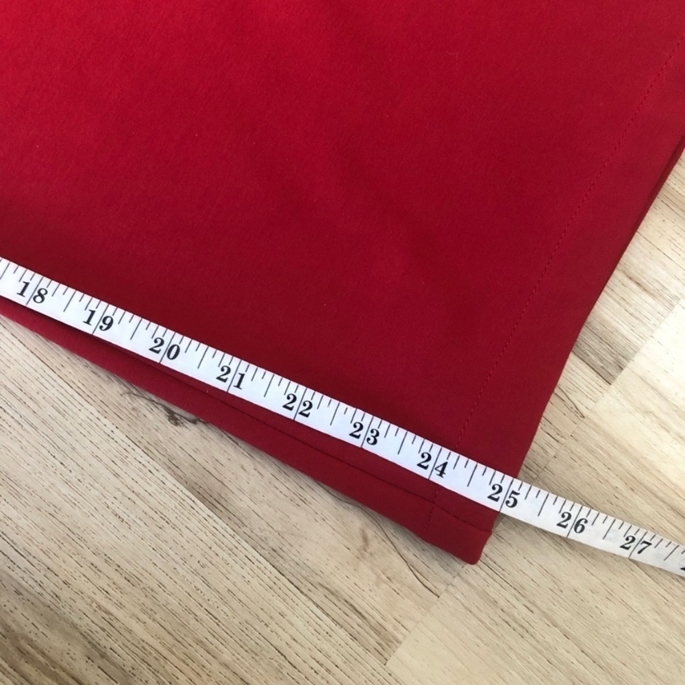 Chic Red Wide-Leg Pants - Picture 5 of 11